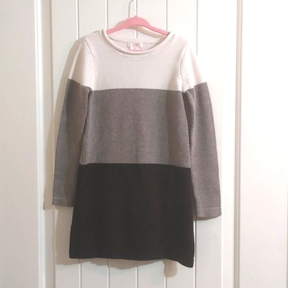 3/$25 JOE FRESH kids white gray black sweater dress top tunic small size
